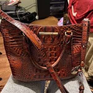 Used Brahmin Ashlee Bag Please See Pictures For Straps And Inside Spot